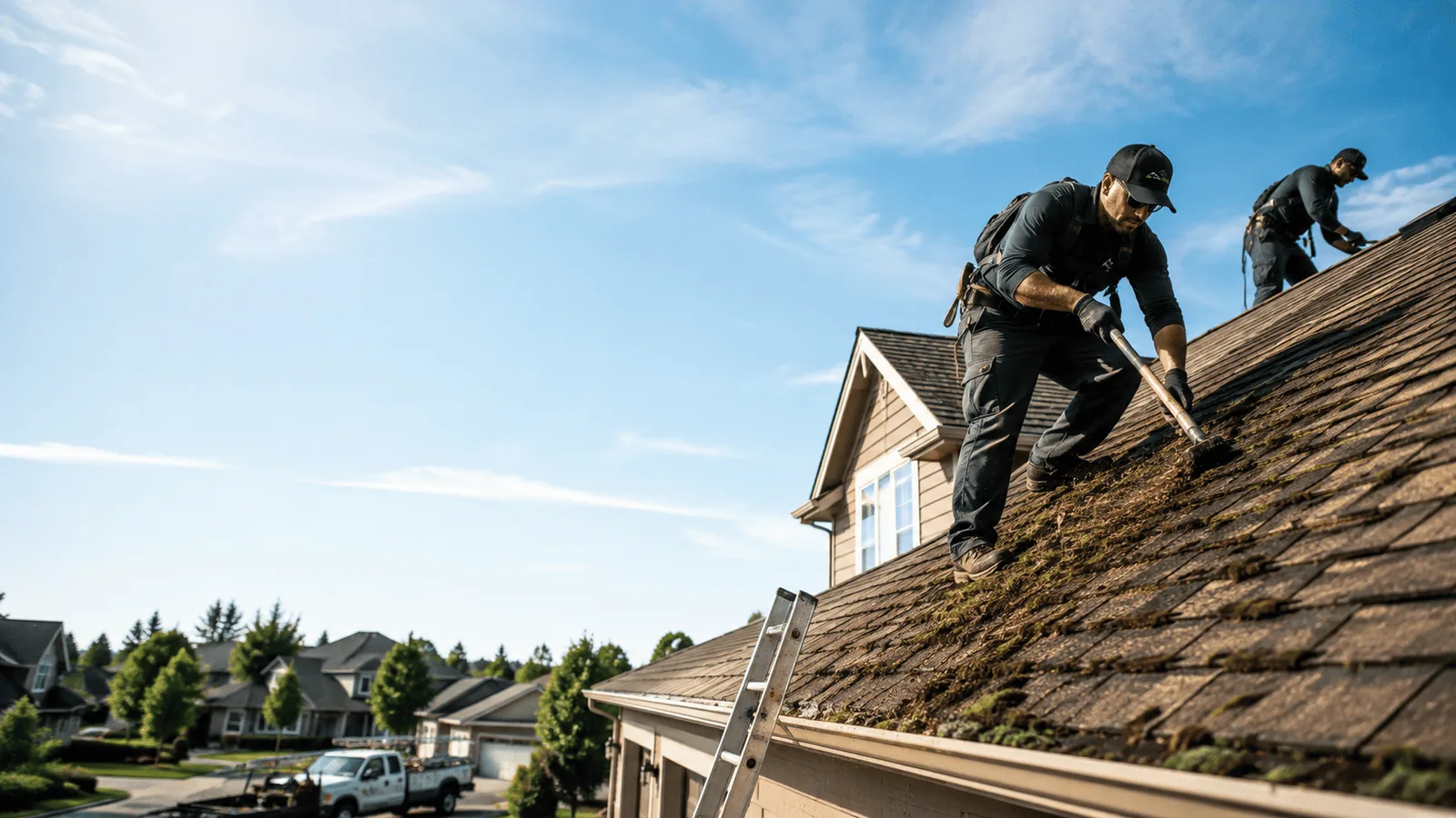 Roof Moss Removal in Clinton, IL near me